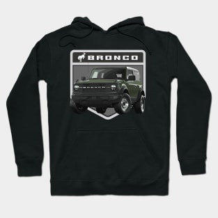 6th gen bronco 6g Big Bend olive green 2 door Hoodie